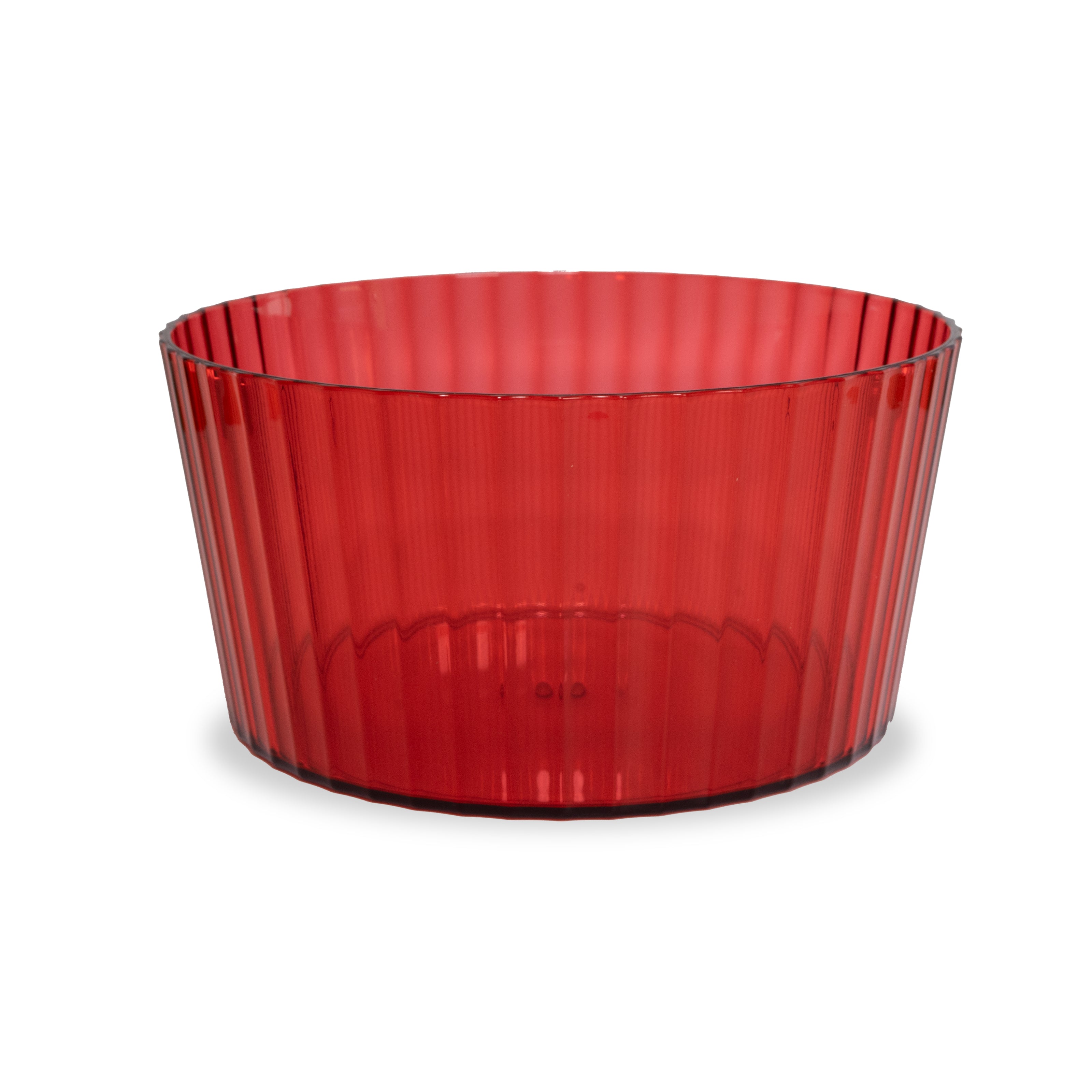 Saladier en acrylique. Contenance 3 L. ROUGE