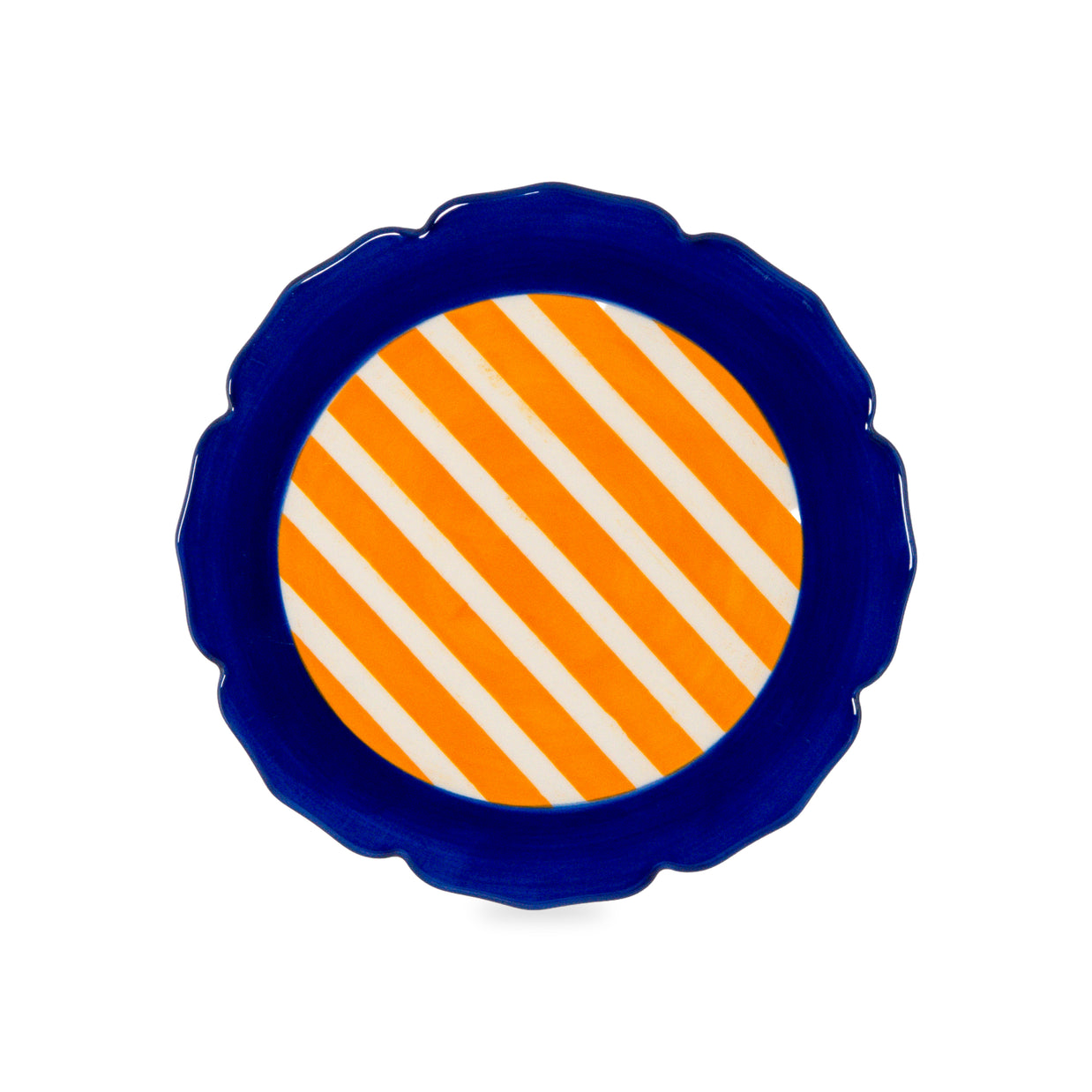 Dessous de plat en grès Ø 18 cm. BLEU