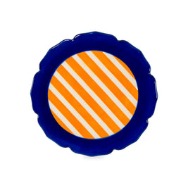 Dessous de plat en grès Ø 18 cm. BLEU
