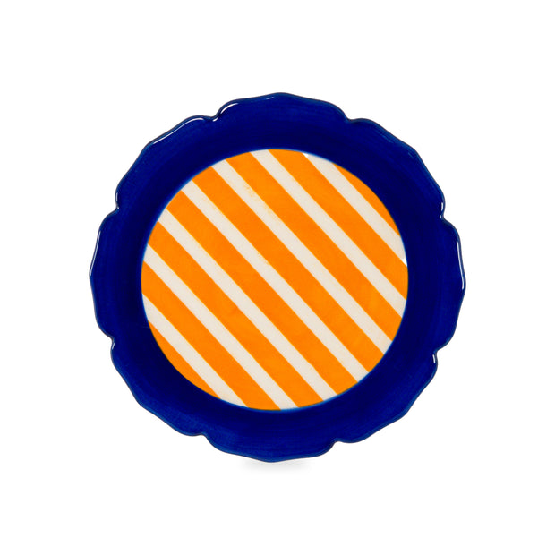 Dessous de plat en grès Ø 18 cm. BLEU