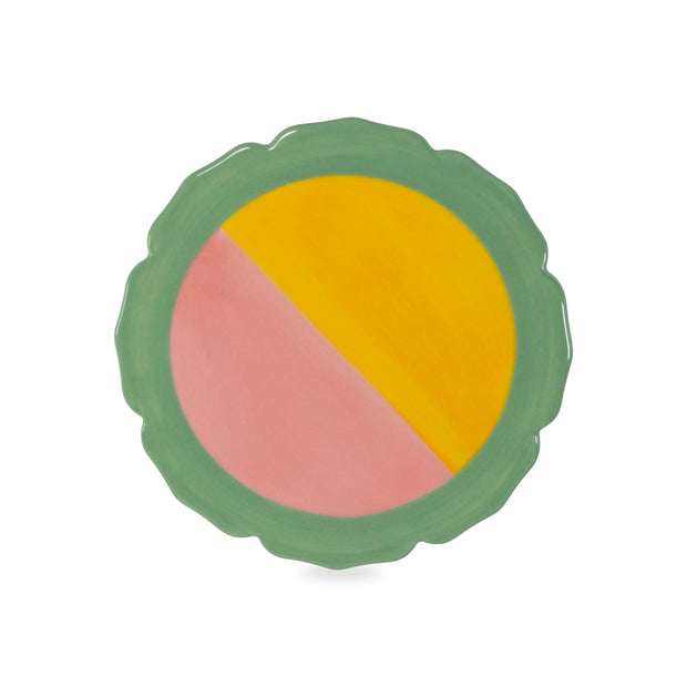 Dessous de plat en grès Ø 18 cm. VERT