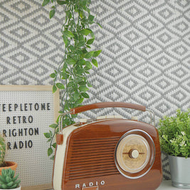 Radio Brighton classique style vintage FM/MW/LW avec Bluetooth: Vert sauge