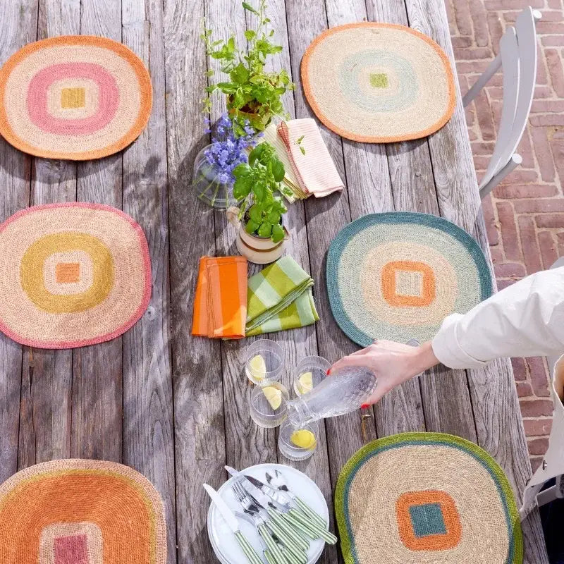 Set de table Mada - Orange Corail