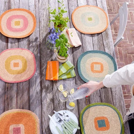 Set de table Mada - Orange Corail