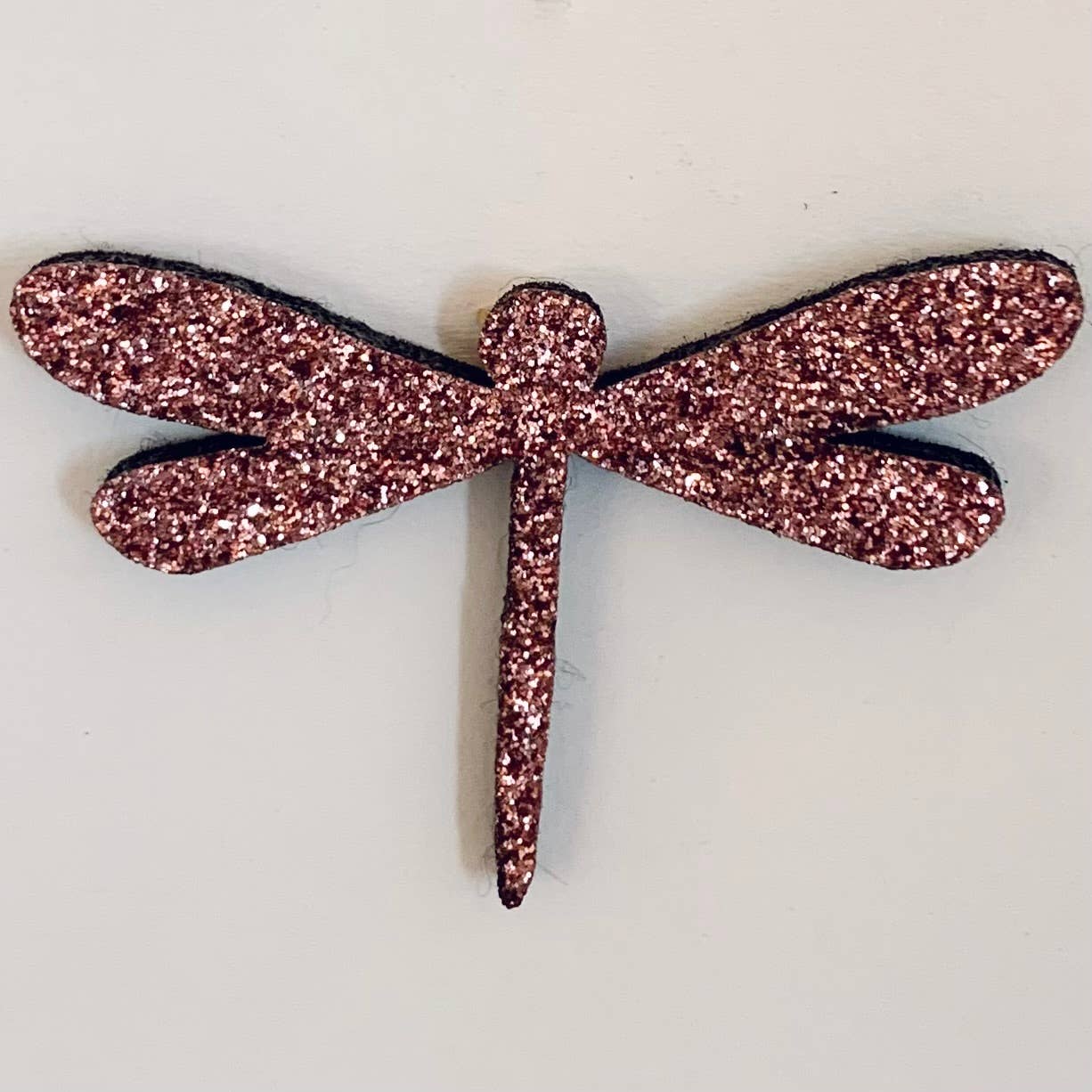 Pin's en paillettes - Libellule: Argenté