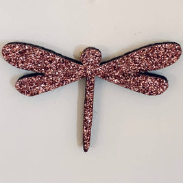 Pin's en paillettes - Libellule: Argenté