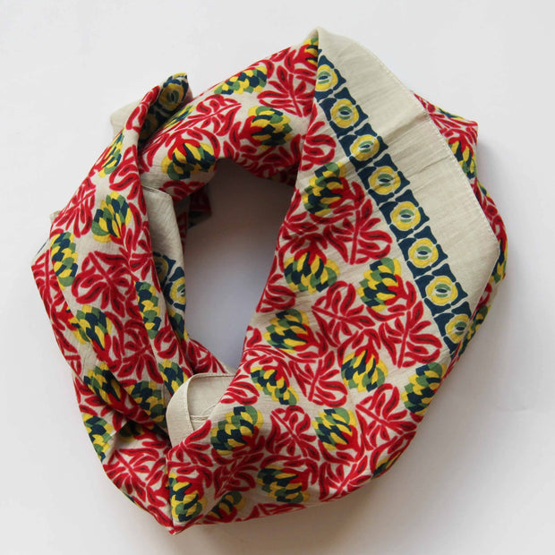 Carre Coton Bio Heidi rouge