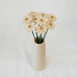 Marguerite en céramique diamètre env. 3,5 cm, tige 20 cm: Jaune