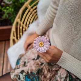 Gerbera en céramique diamètre env. 5 cm | tige 39 cm: Blanc