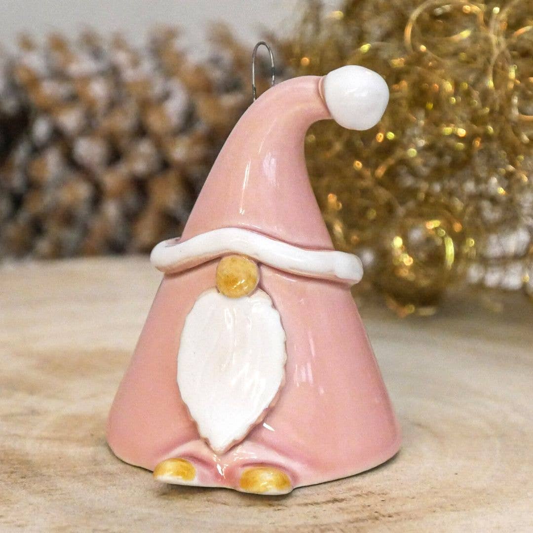 Gnome porte-bonheur | Nain de Noël (environ 8 cm) + bâton: Rouge