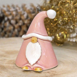 Gnome porte-bonheur | Nain de Noël (environ 8 cm) + bâton: Rouge