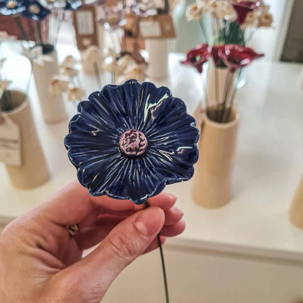 Bleuet Ø env. 5,5 cm: Tige de 25 cm, Naturo