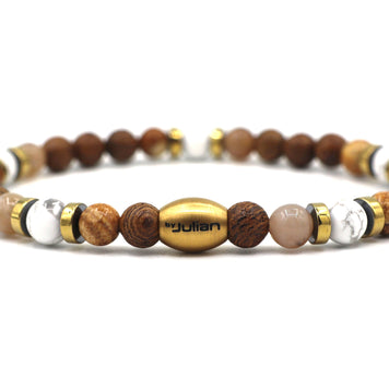 Enam Campur naturel (argent ou or): Argent / Taille de poignet XL-XXL 20-21 cm