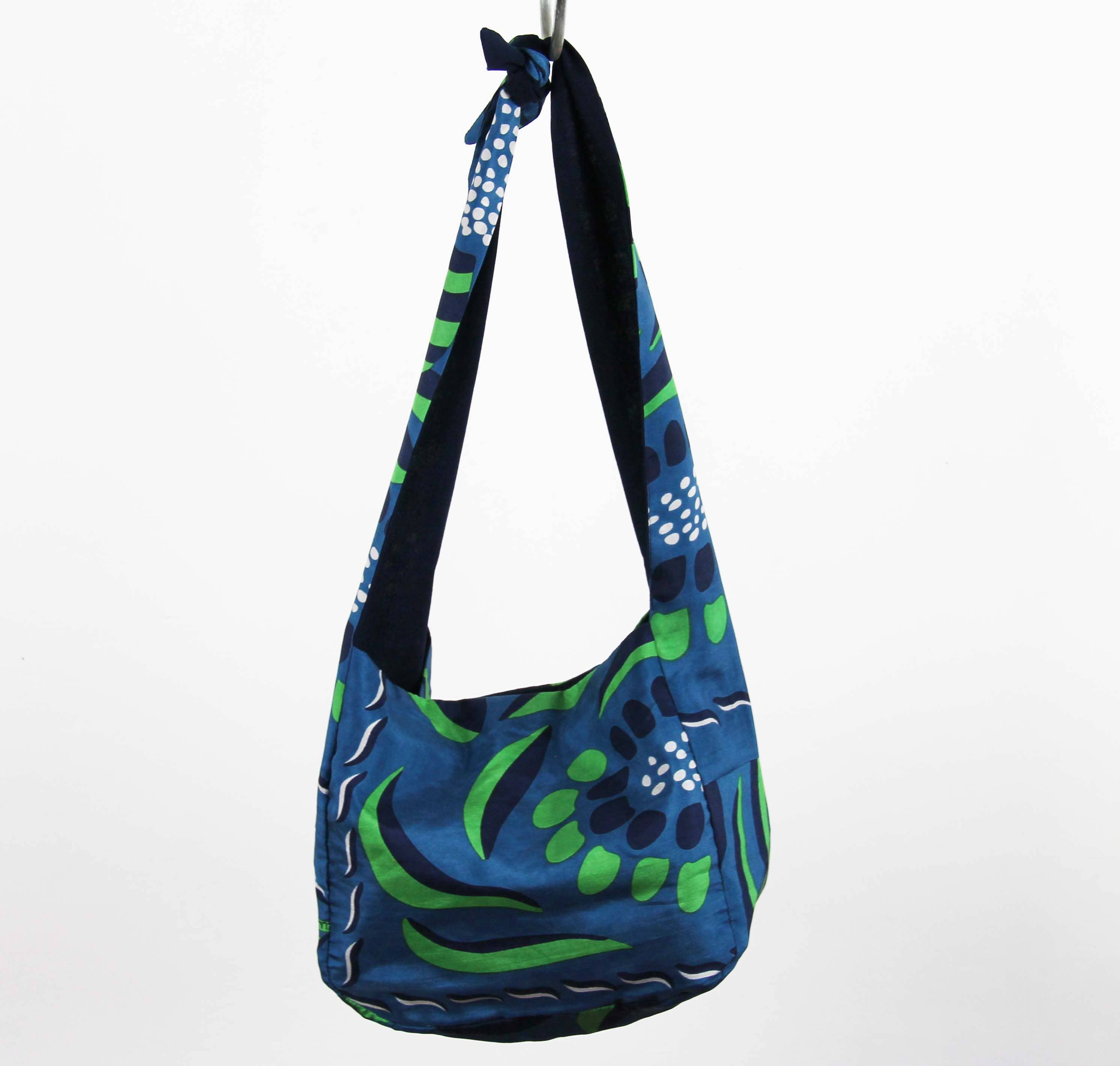Sac Bobby en Soie Forget Me Not Vert