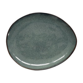 ASSIETTE DESSERT 20,5x16,5CM EN GRES GENESIS GREEN