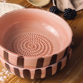 Râpe à ail - Céramique - Grand chocolat