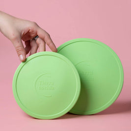 Couvercles en silicone réutilisables sans BPA / 2 tailles: Rose / Moyen