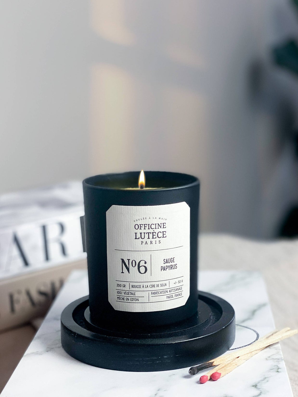 Bougie Parfumée Nº6 Sauge Papyrus