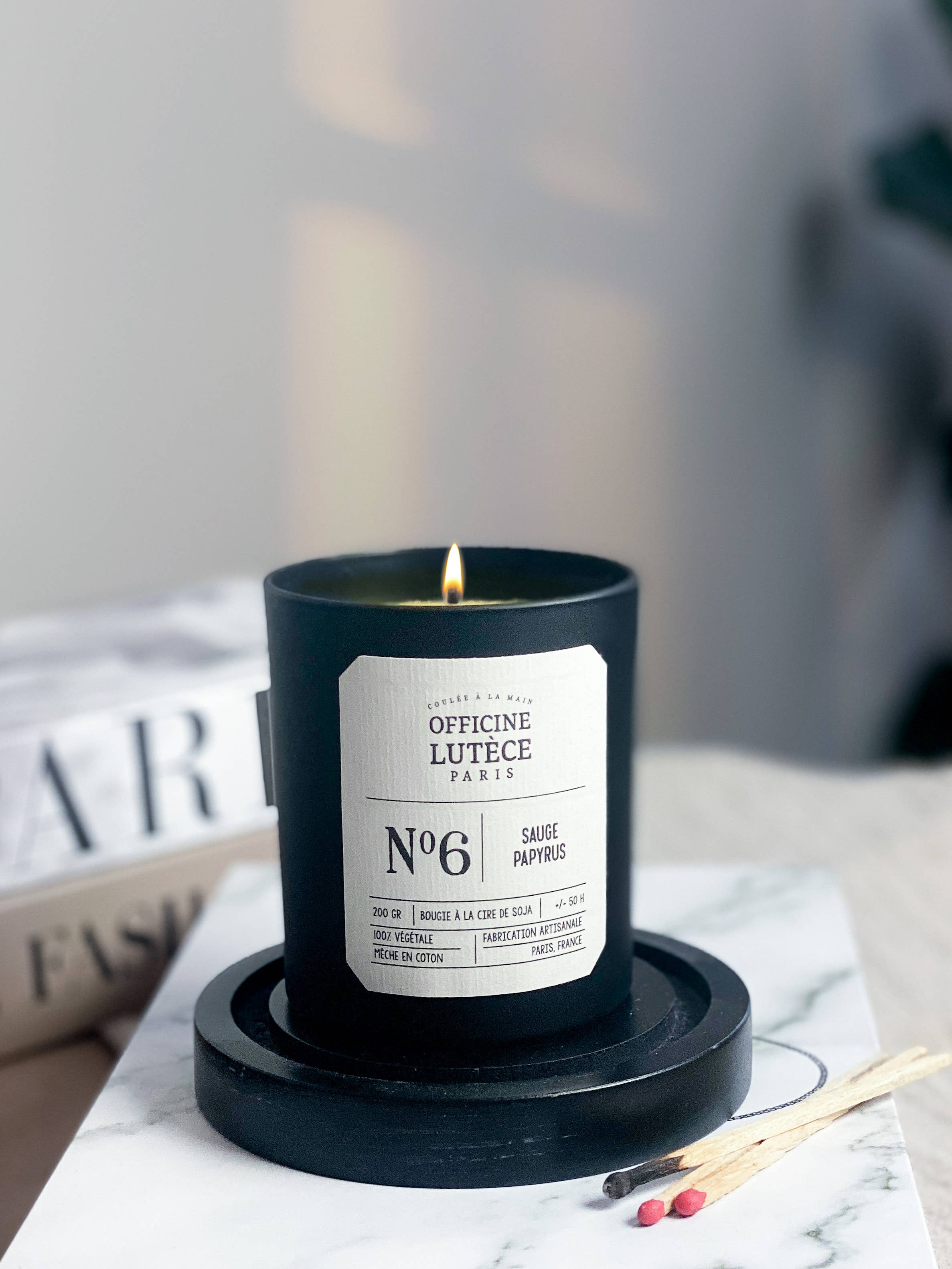 Bougie Parfumée Nº6 Sauge Papyrus