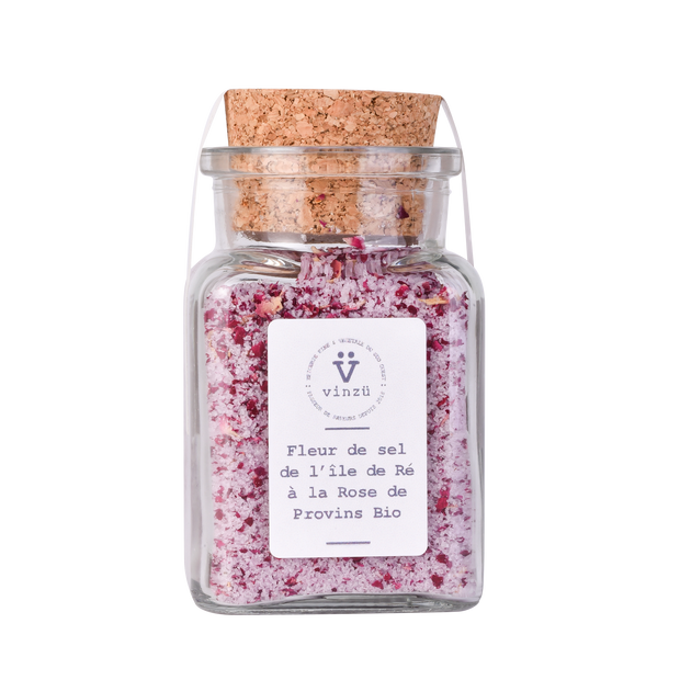 Fleur de sel à la Rose de Provins bio