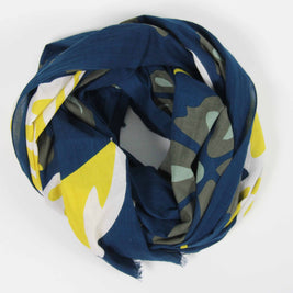 Foulard Coton Bio Equateur Marine