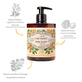 Savon liquide de Marseille 500ml | Fleur d'oranger
