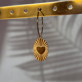 Mix and Match – Boucles d'oreilles simples avec pendentif: Poisson rouge - liberté