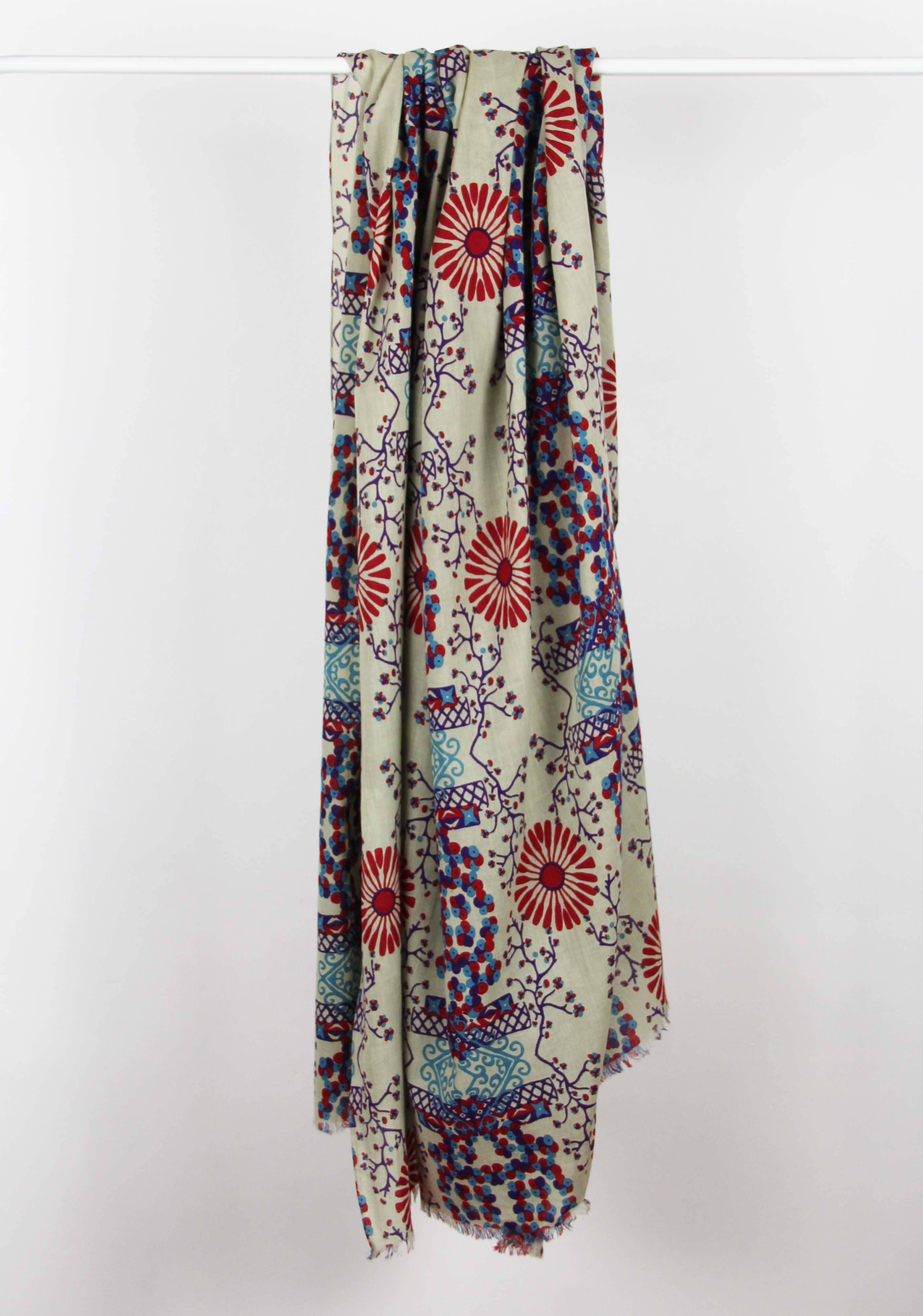 Foulard Coton Bio Ryoko Beige