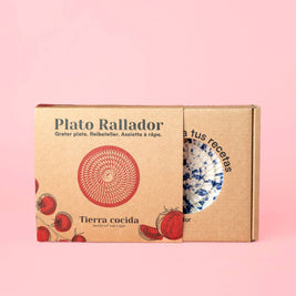 Râpe à ail en céramique — Petite, rose et jaune — Valentina