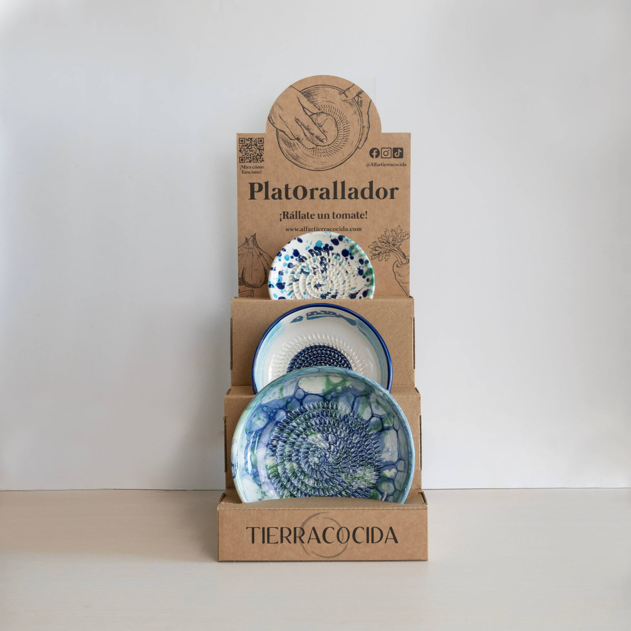 Support pour râpe en céramique | Présentoir pour boutiques: Espagnol