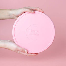 Couvercles en silicone réutilisables sans BPA / 2 tailles: Rose / Moyen