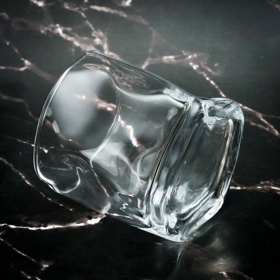Verres japonais avec boîte cadeau, glaçons en granit et sous-verres | 369: Deux verres
