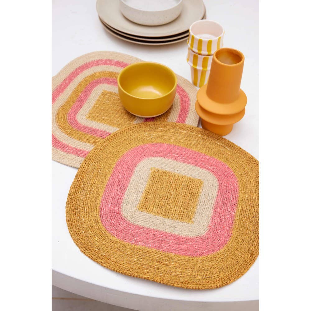 Set de table en jonc de mer - Mada Corail