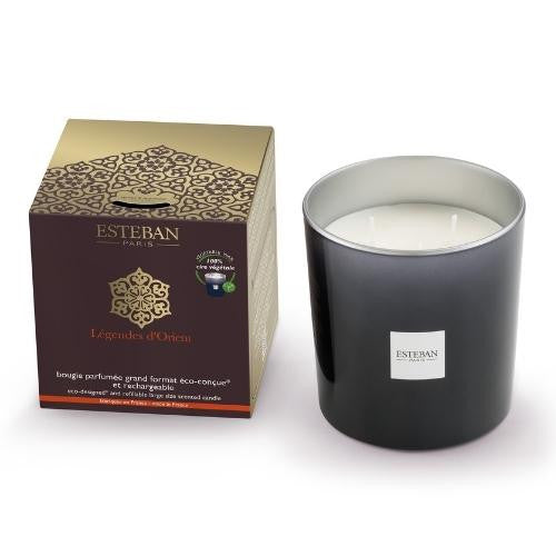 Bougie décorative grand format 450gr - LEGENDES D'ORIENT
