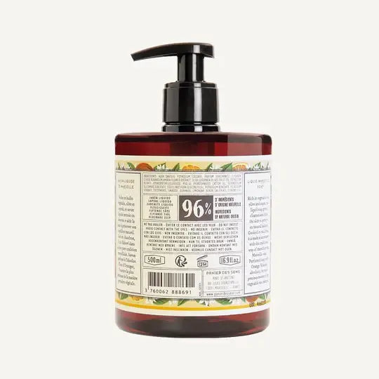 Savon liquide de Marseille 500ml | Fleur d'oranger