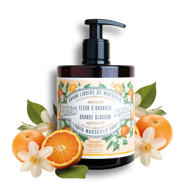 Savon liquide de Marseille 500ml | Fleur d'oranger