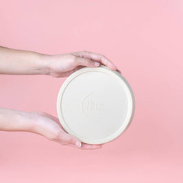 Couvercles en silicone réutilisables sans BPA / 2 tailles: Beis / Grand
