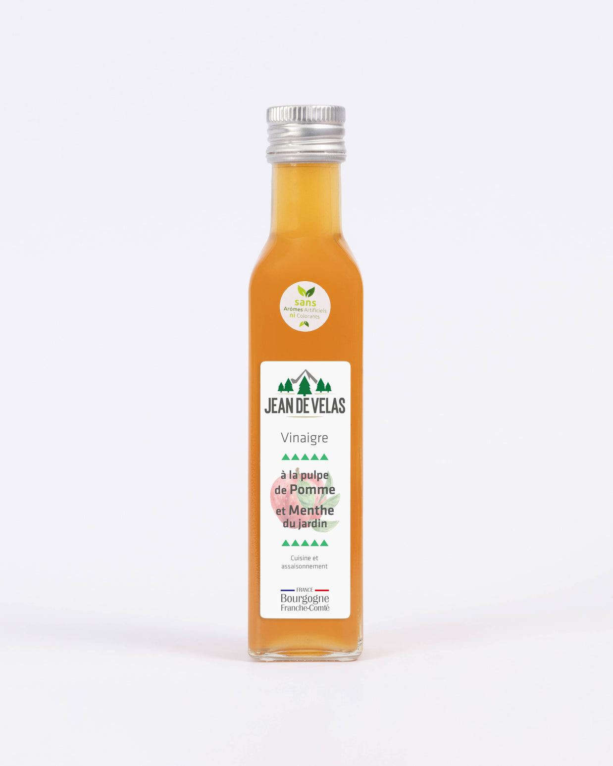 Vinaigre de Pulpe de Pomme et Menthe du jardin