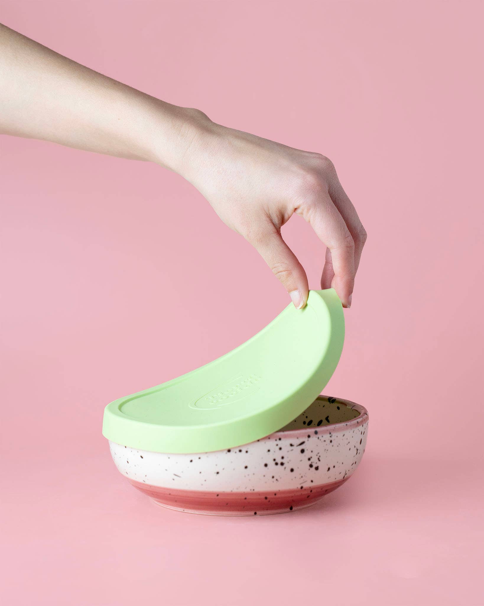 Couvercles en silicone réutilisables sans BPA / 2 tailles: Beis / Grand