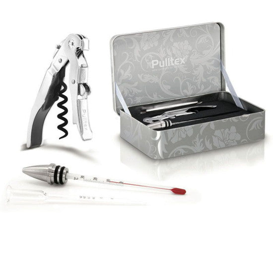 Coffret métal Set à vin, 4 pièces, PULLPAROT