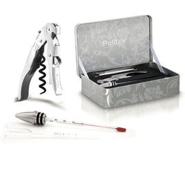 Coffret métal Set à vin, 4 pièces, PULLPAROT