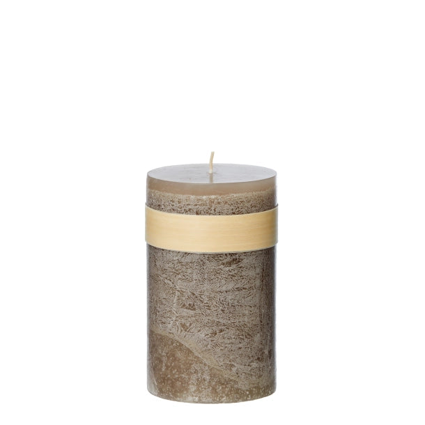 Bougie en pilier en bois®,  TAUPE