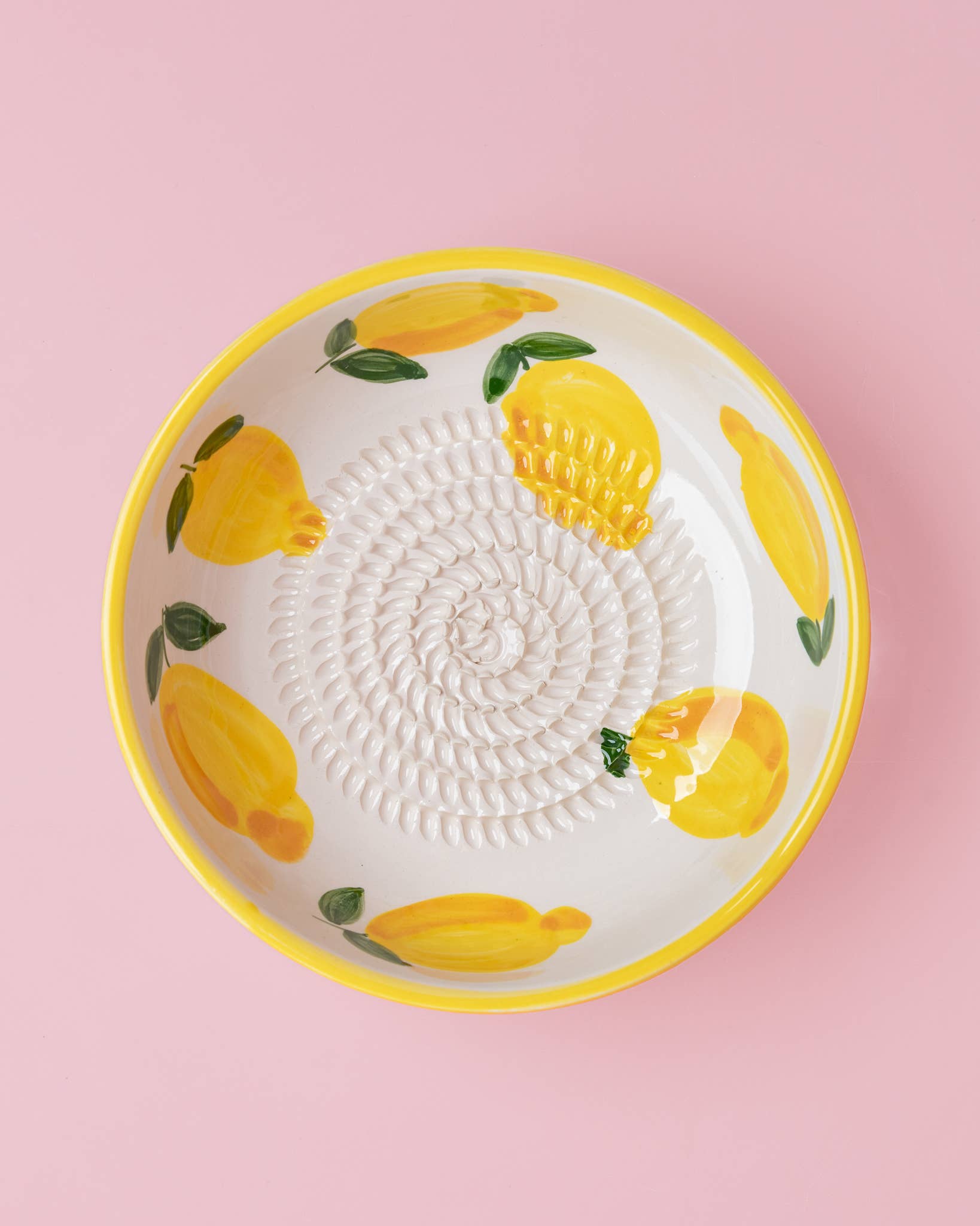 Plaque râpe à ail en céramique - Jaune moyen - Limone