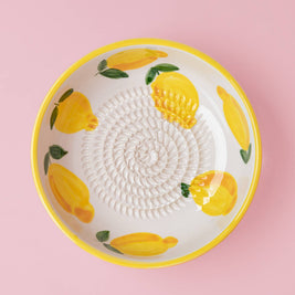 Plaque râpe à ail en céramique - Jaune moyen - Limone