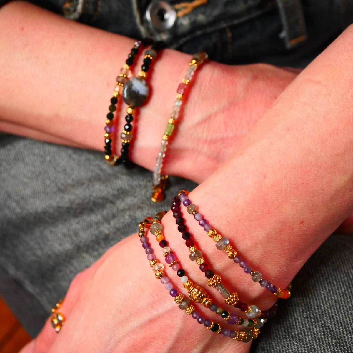 Bracelet Saptaratna - 7 Chakras Pierres Naturelles