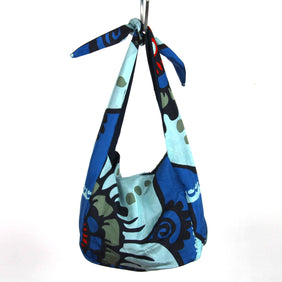 Sac Bobby en Soie Mogador Bleu