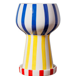 Vase Rayé Tricolore 20 cm, Chehoma
