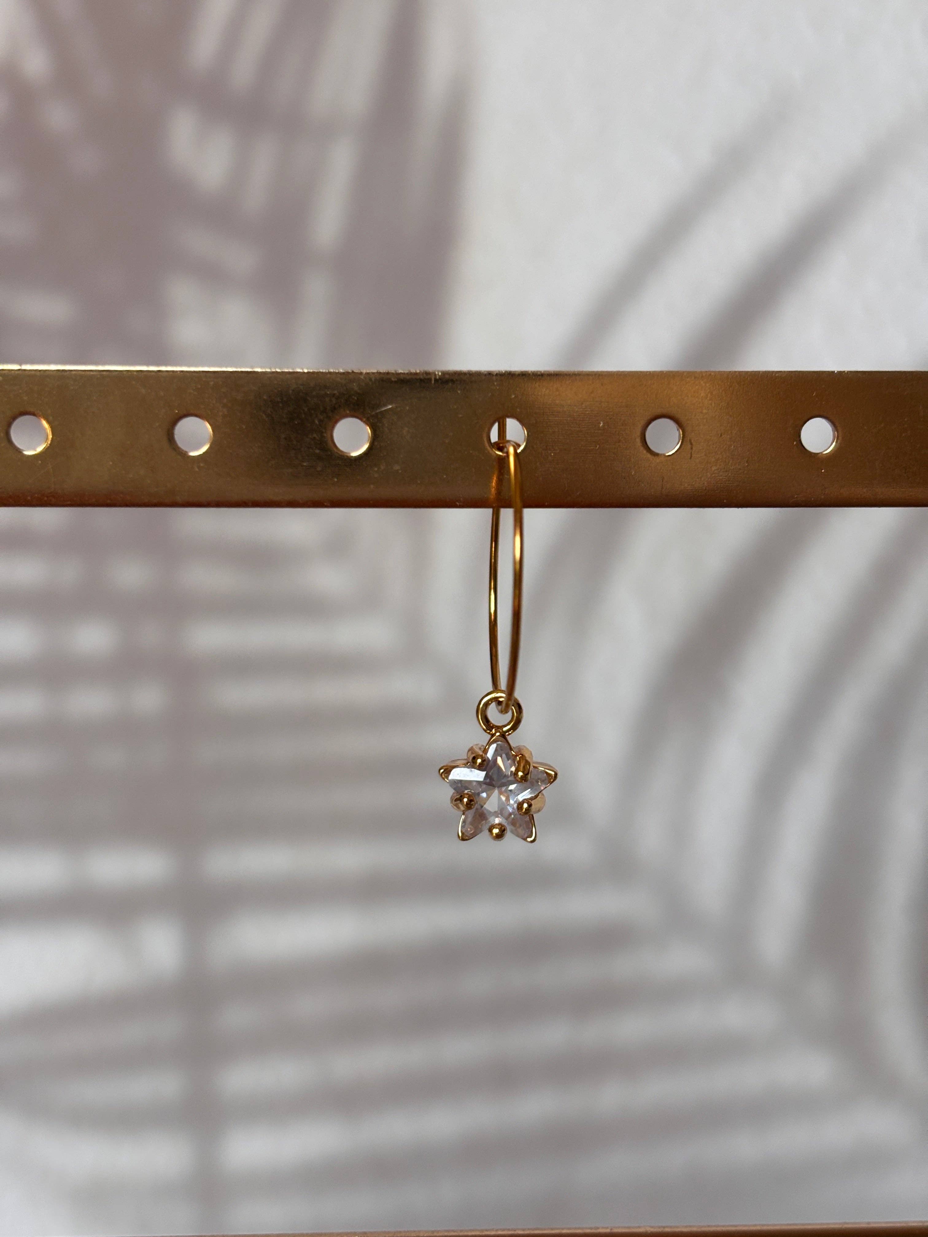 Mix and Match – Boucles d'oreilles simples avec pendentif: Poisson rouge - liberté