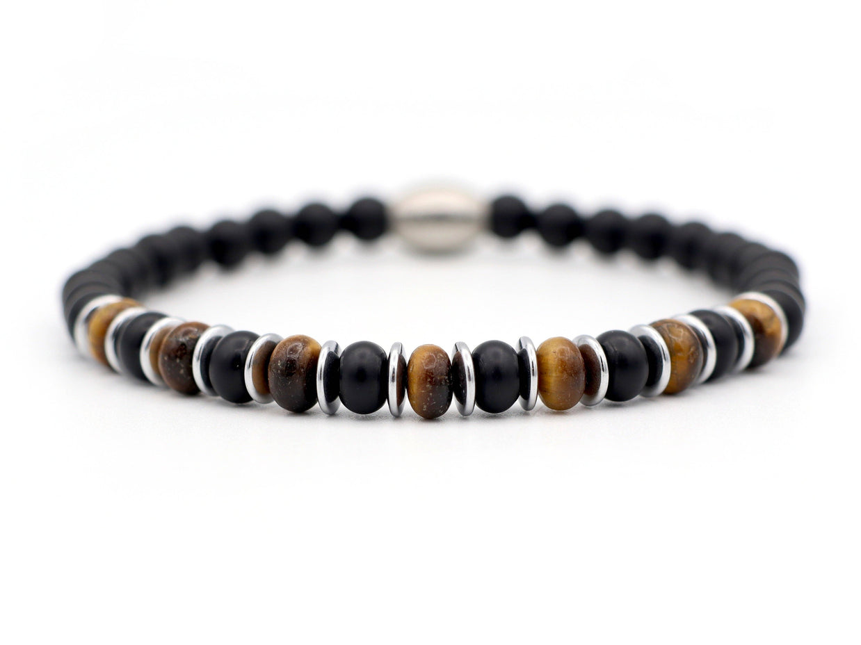 Enam Jimat Œil de tigre (argent ou or): Zilver / 20 cm wrist size (XL)