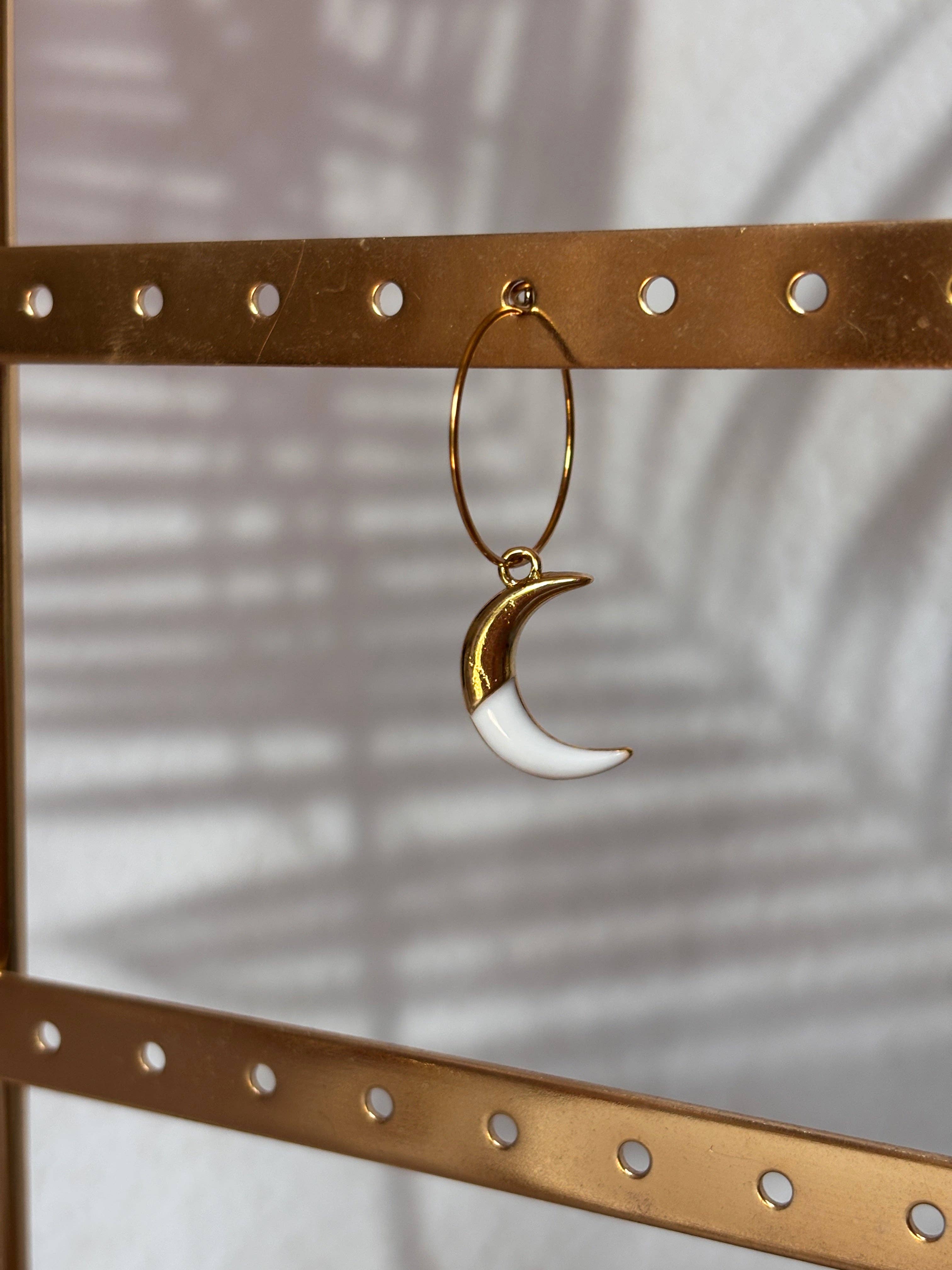 Mix and Match – Boucles d'oreilles simples avec pendentif: Poisson rouge - liberté